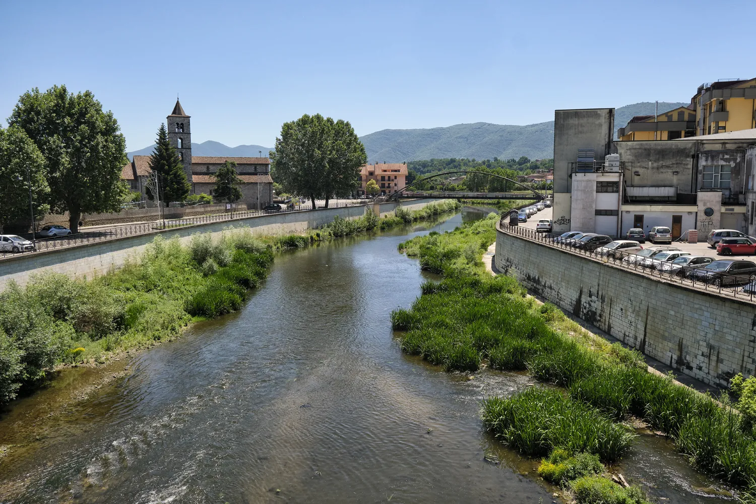 Ceccano, veduta del fiume Sacco