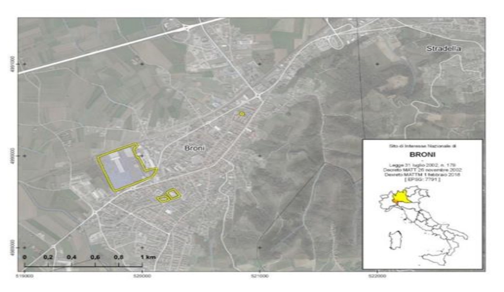 Veduta aerea del SIN di Broni
